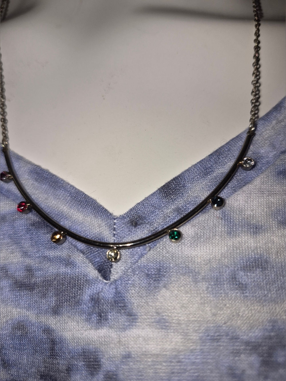 Loft Outlet Multicolor Rhinestone Necklace - Picture 3 of 6
